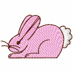 Rabbits Embroidery Design 5